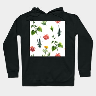 Seamless plants pattern. Floral decorative illustration. Hoodie